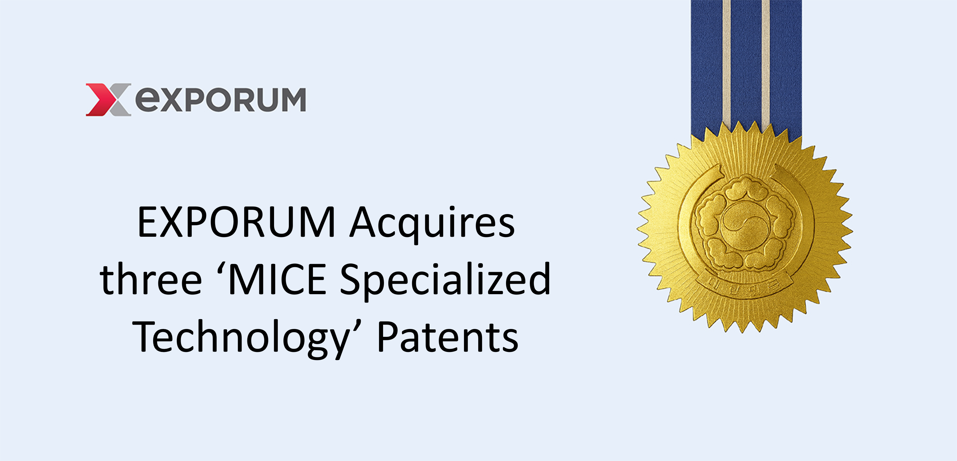 [Press Release] EXPORUM Acquires Three 'MICE Specialized Technology Patents'